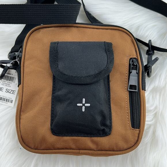 Sun + Stone Men's Crossbody Bag - Tan/Black - One Size - New with tags - Picture 2 of 4